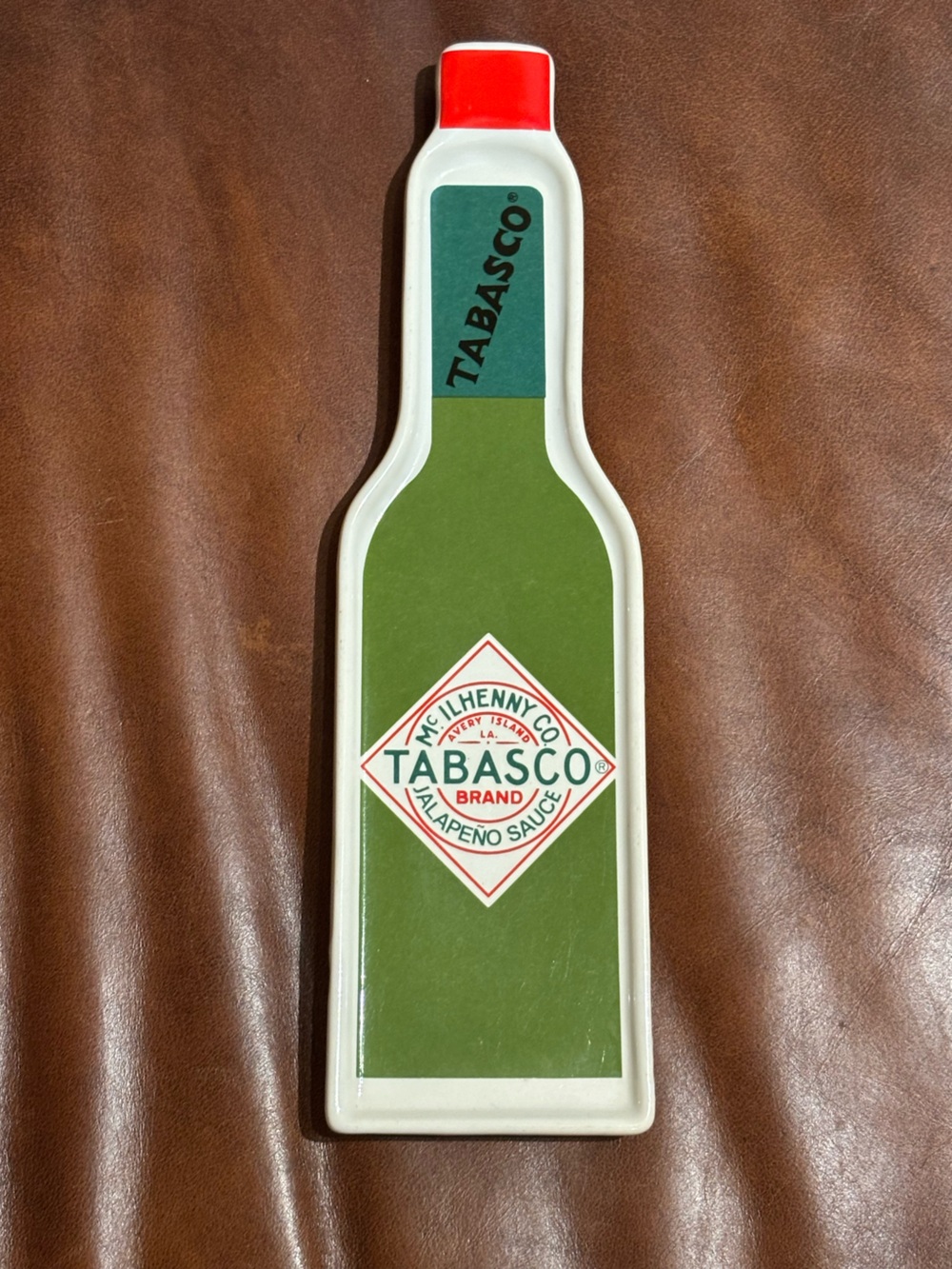 Vintage Tabasco Ceramic piece, Bottle Spoon Rest
